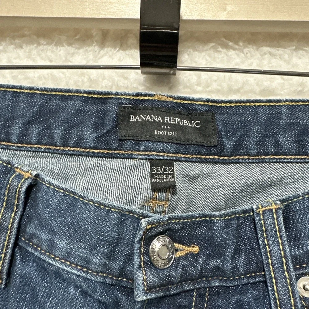Banana Republic Jeans Men's Blue Denim Bootcut Retro‎ Size 33